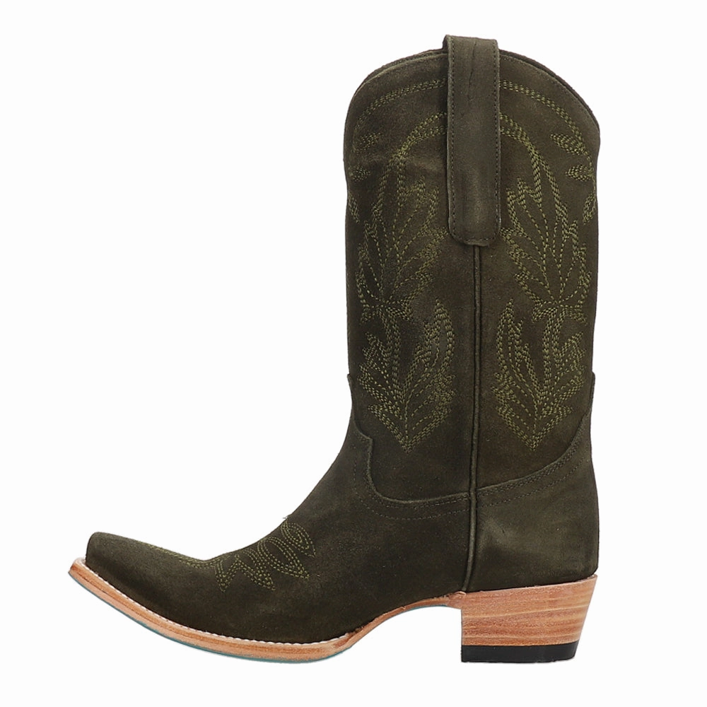 Sandaga Embroidered Snip Toe Midi Boot Dry Comfort