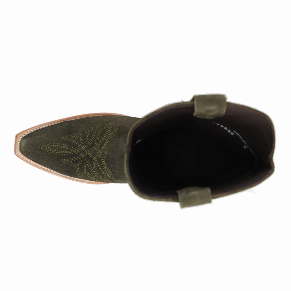 Sandaga Embroidered Snip Toe Midi Boot Padded Tongue Reinforced Form Nature Lover