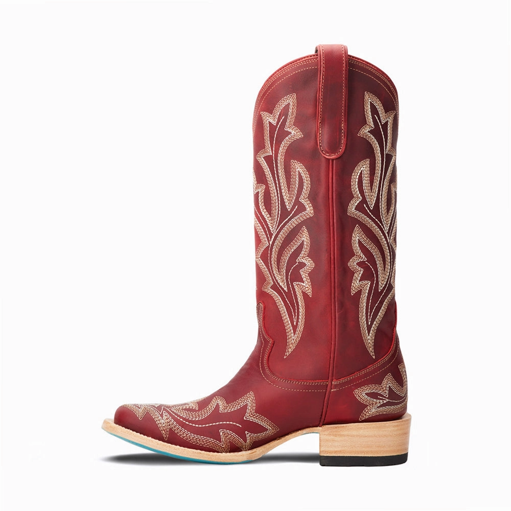 Tough Grip Saratoga Embroidered Square Toe Cowboy Boot