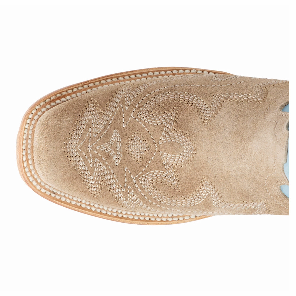 Saratoga Embroidered Square Toe Cowboy Boot Anti-bacterial