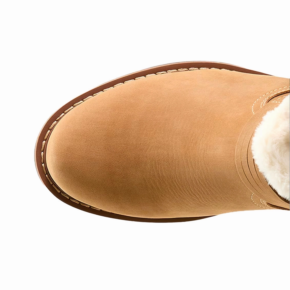 High Traction Mountain Climber Savannah Sherpa Waterproof Round Toe Zippered Motorcycle Boots