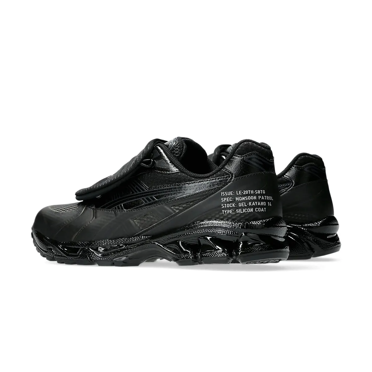   SBTG   Limited Edt GEL-Kayano 14 'Monsoon Patrol Black' Cushioned Midsole Multi-functional durability