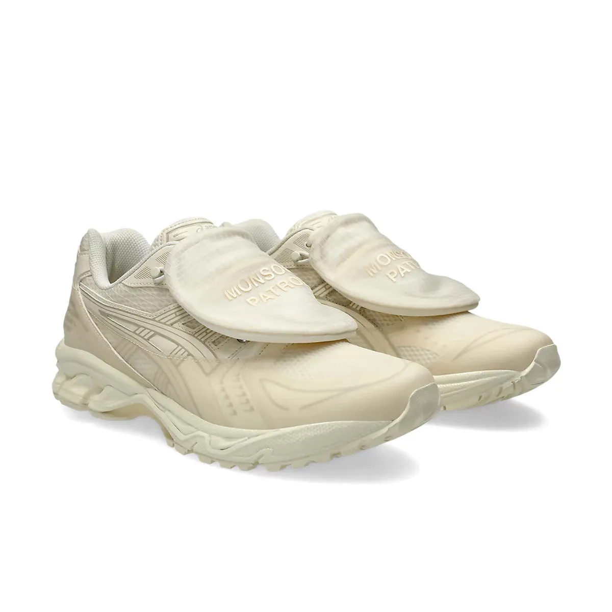   SBTG   Limited Edt GEL-Kayano 14 'Monsoon Patrol Cream' cyclist dancing - specific features