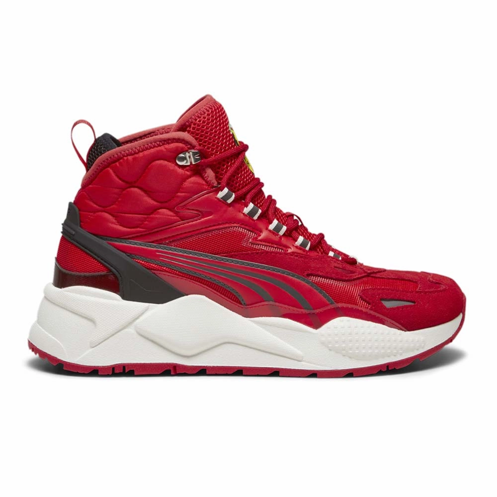 skateboarders' maneuverability All-around cushioning Scuderia Ferrari RS X Mid Lace Up Sneakers