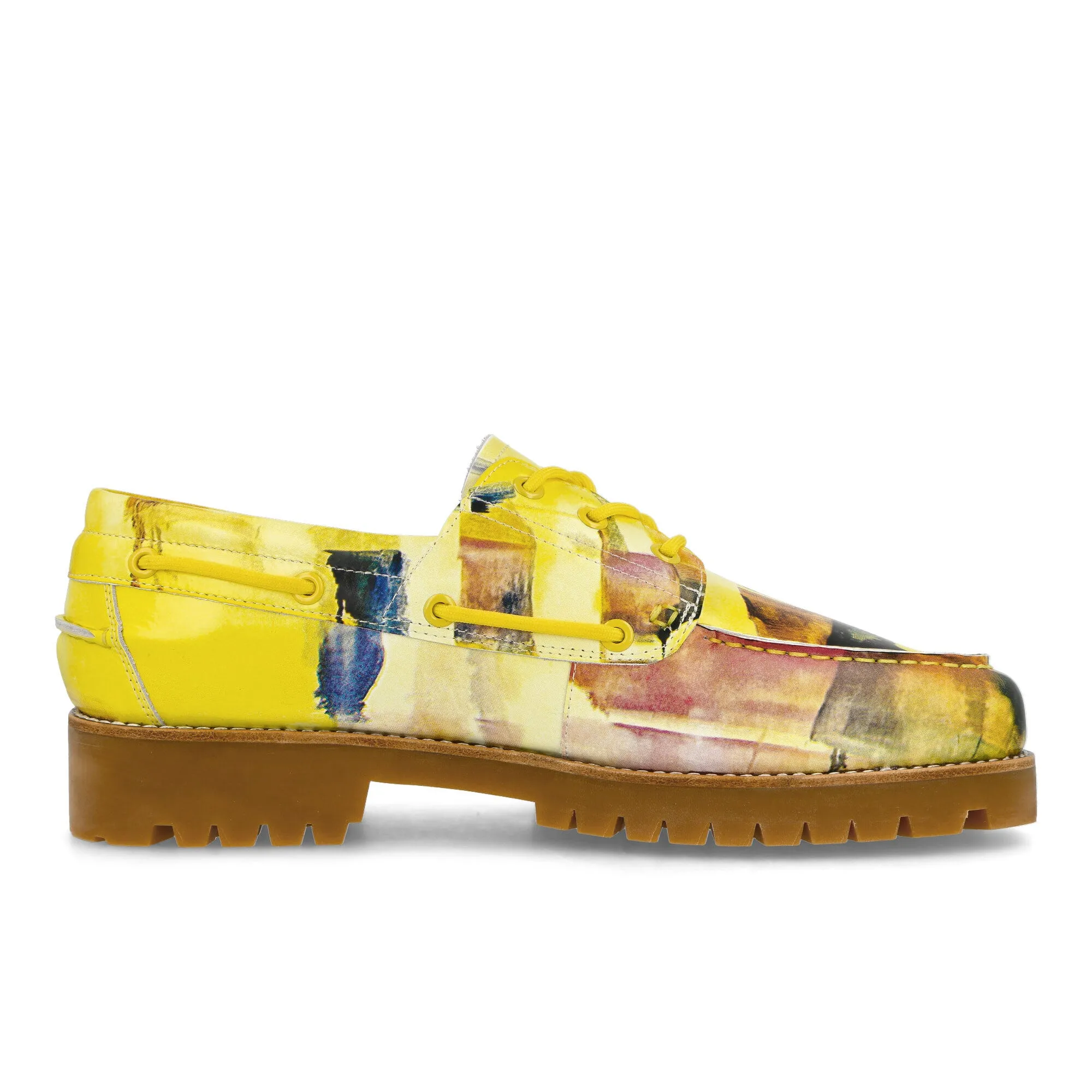 Painted Lug Loafer Hyperbolic Logging Cage Collapsible Heel Design