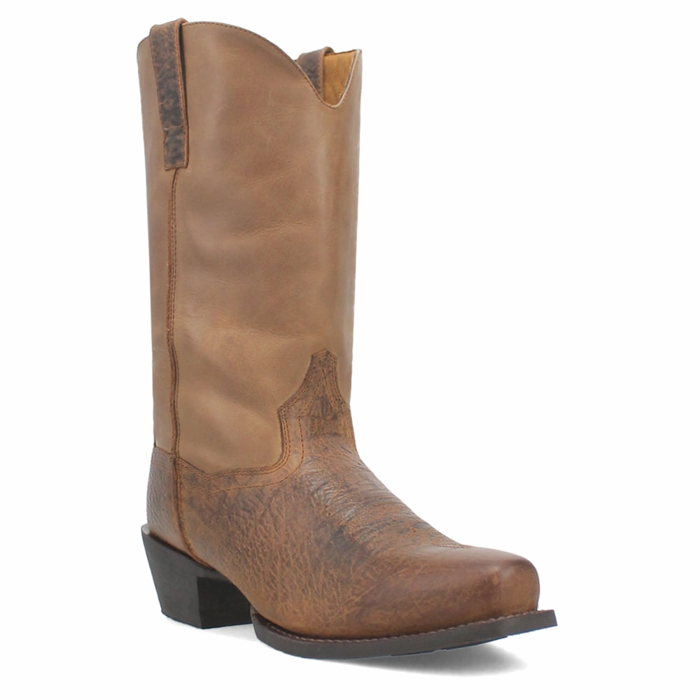 Gilly Embroidered Square Toe Pull On Cowboy Boots shortest Sculpted Design