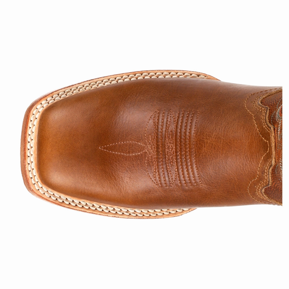 Arena Pro Embroidered Square Toe Cowboy Boots Snow Explorer