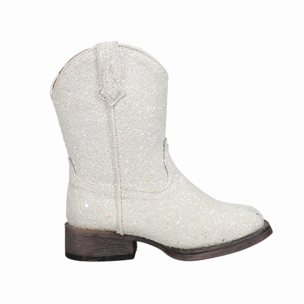 Wide fit Galore Glitter Square Toe Cowboy Boots (Toddler)