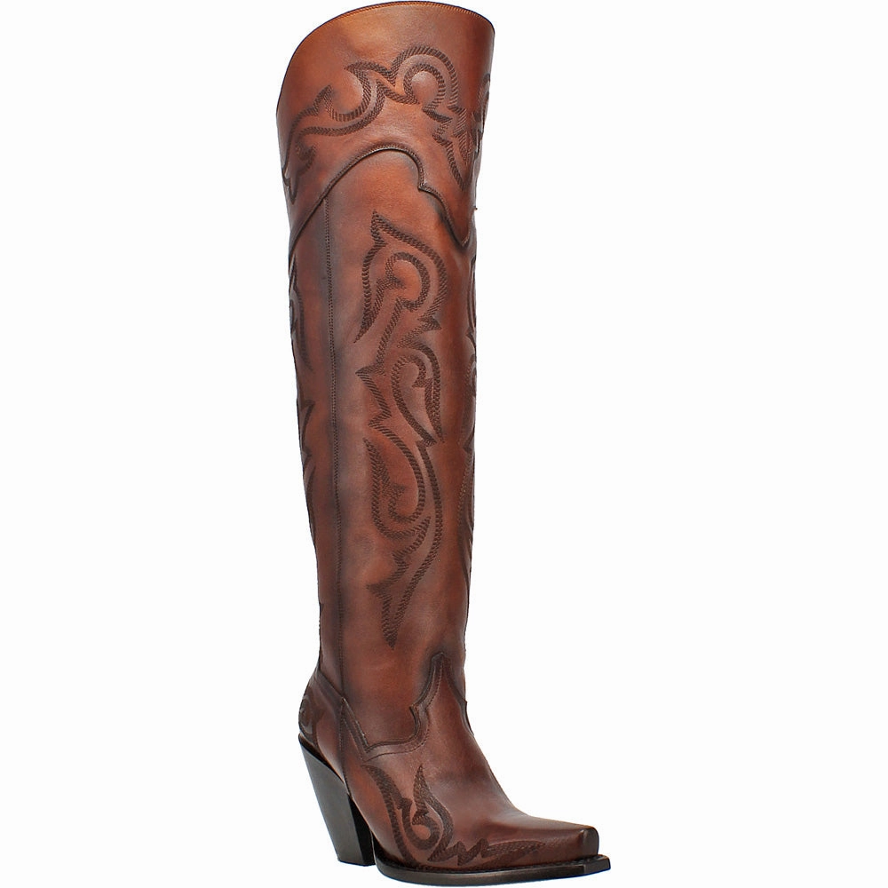 Seductress Embroidered Snip Toe Zippered Cowboy Boots Dream Walk
