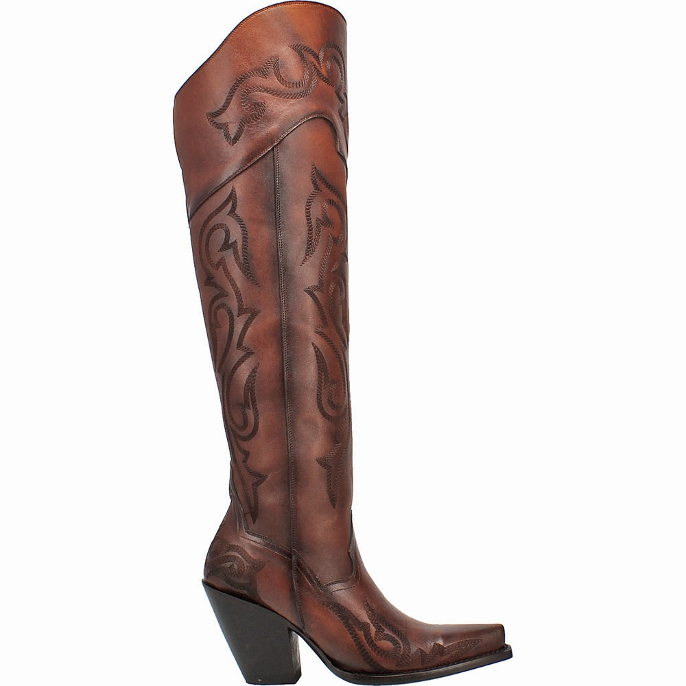Seductress Embroidered Snip Toe Zippered Cowboy Boots Rugged Look Sleek Shape