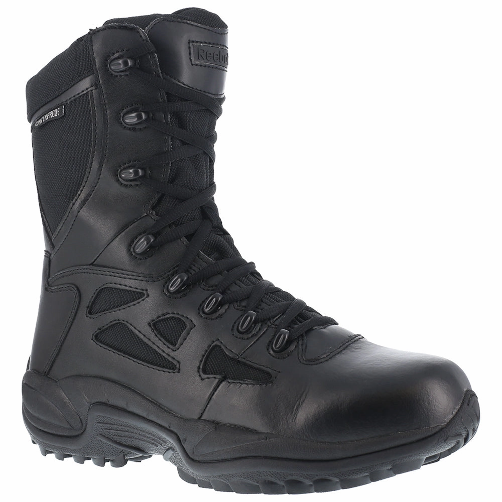 Rapid Response RB 8 Inch Waterproof Soft Toe Electrical Hazard Side Zip Boots Breathable Ease