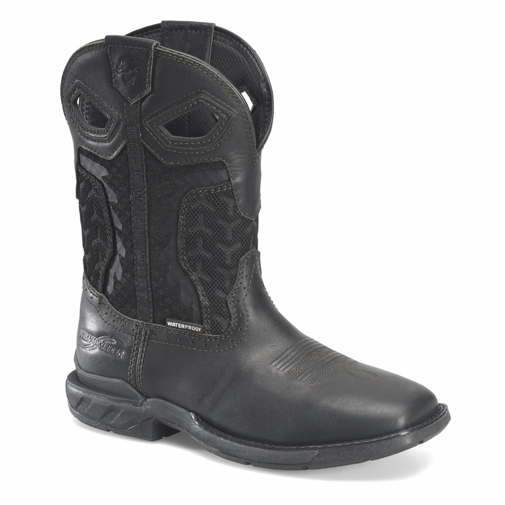 Shadow 11 inch Pull On Waterproof Wide Square Toe Work Boots hip