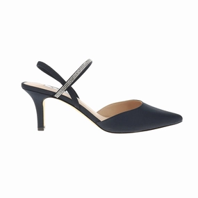 Quick Steps Billie Rhinestone Pointed Toe Slingback Pumps