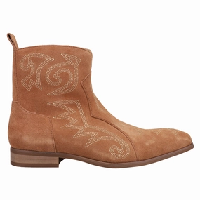 clog Brooks Embroidered Round Toe Pull On Boots