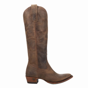 Plain Jane Round Toe Cowboy Boot Seamless Comfort Rural Traveler Rugged Built Outdoor Trek