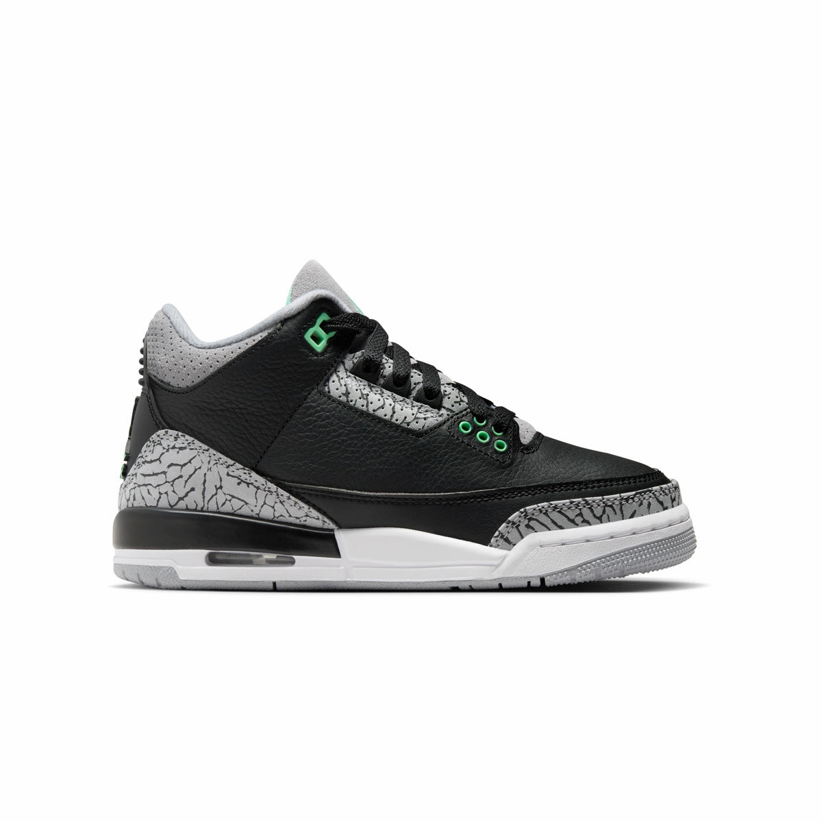 Kids Air Jordan 3 Retro 'Green Glow' driest