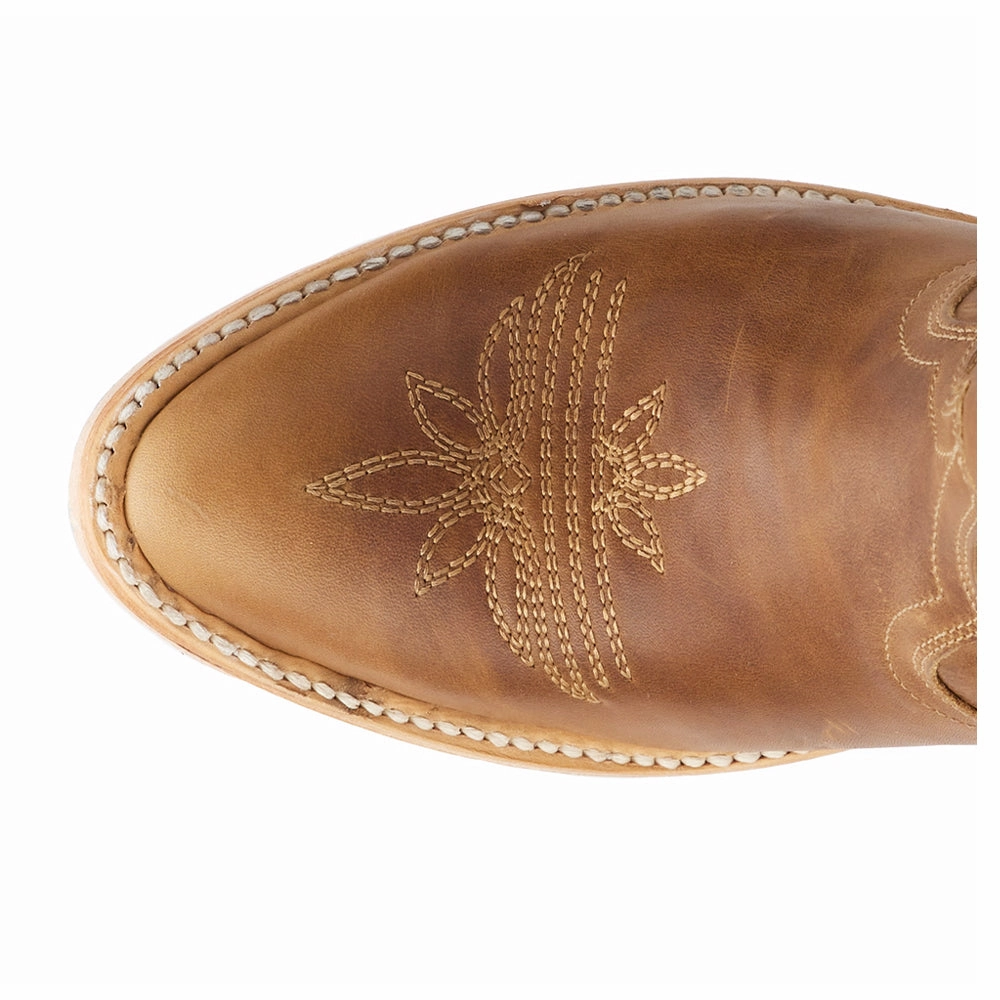 Jentry Knee High Embroidered Round Toe Cowboy Boot Heel Support