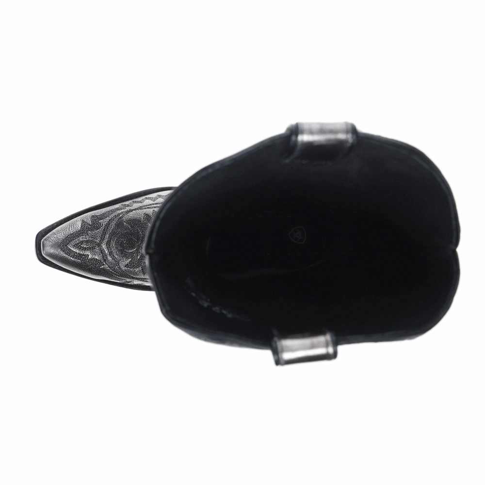 Casanova Embroidered Snip Toe Zippered Cowboy Boots Stylish Footwear Snow Grip