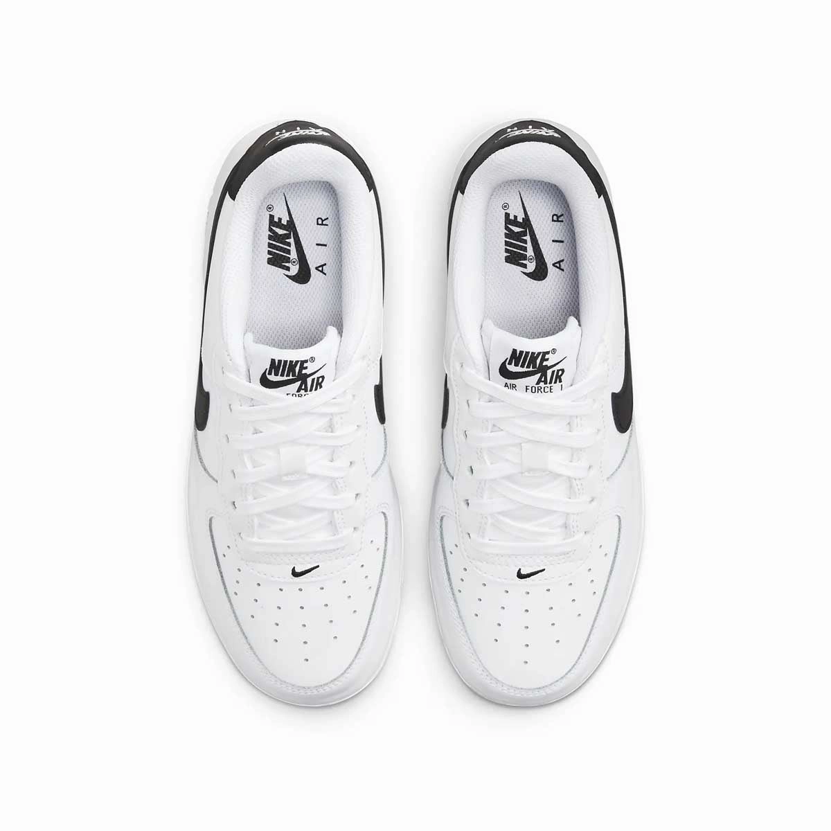 Kids Air Force 1 'White Black' Lightweight Design
