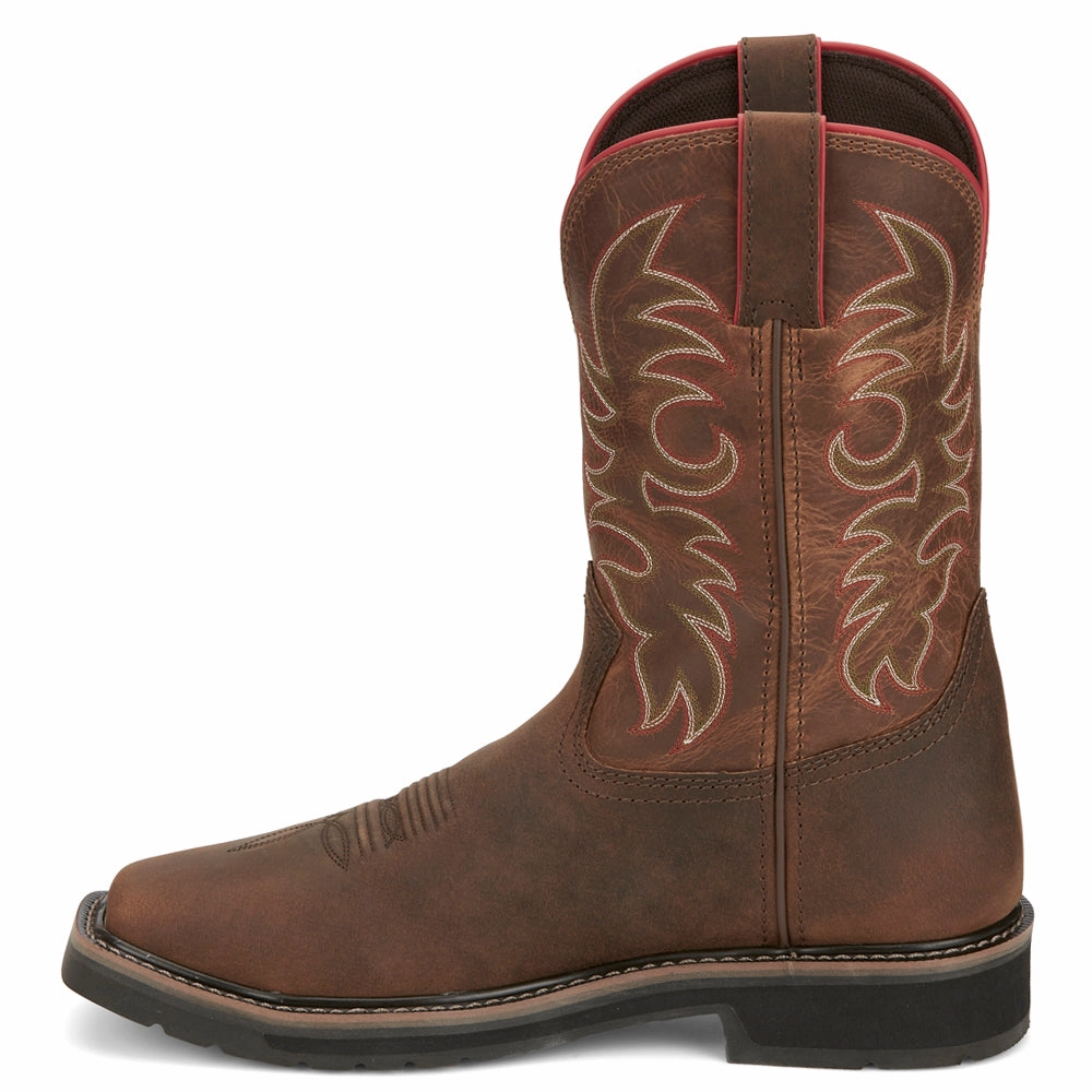 Compression Resistant Materials badminton Driller 11 Inch Waterproof Steel Toe Work Boots