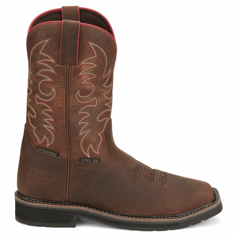 Driller 11 Inch Waterproof Steel Toe Work Boots Soft Arch practical user