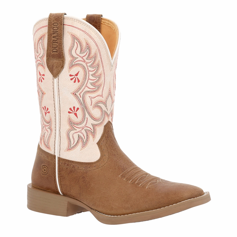 Low Ankle Style Shyloh Embroidered Square Toe Cowboy Boots
