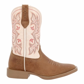 Shyloh Embroidered Square Toe Cowboy Boots Mid Length Paris Glow
