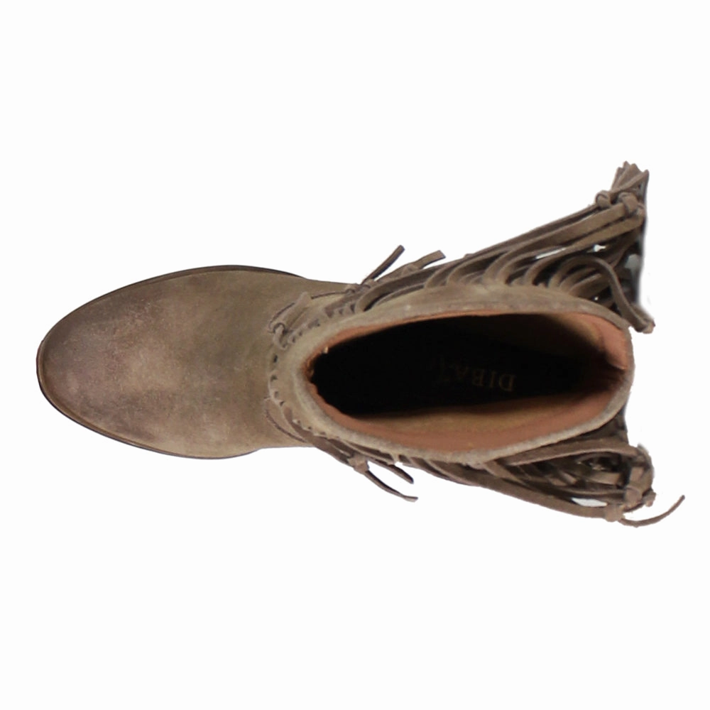 Stable Fit Denim Touch True Sky Western Fringe Round Toe Boots