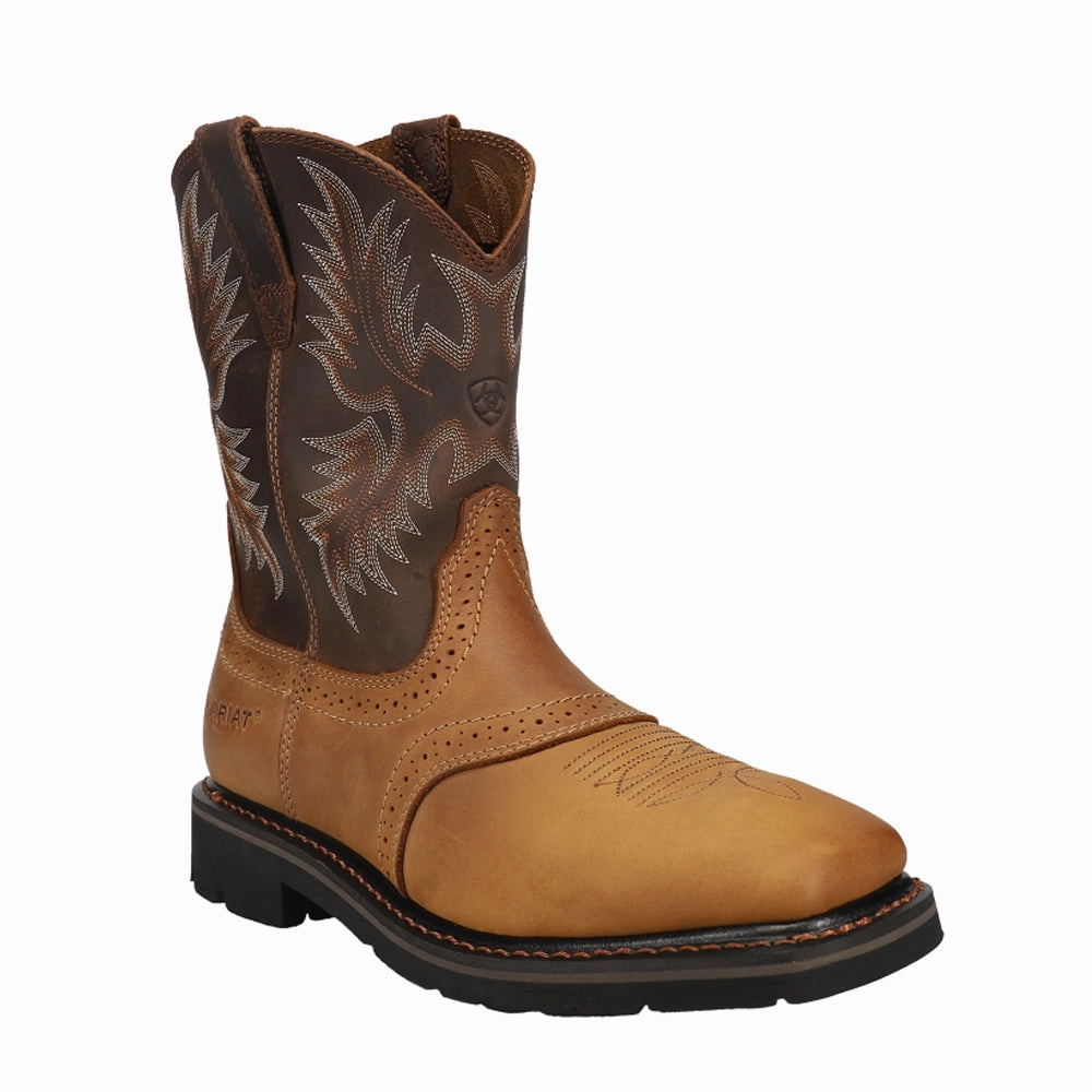 Sierra 10 Inch Embroidered Electrical Hazard Soft Toe Work Boots dirtiest