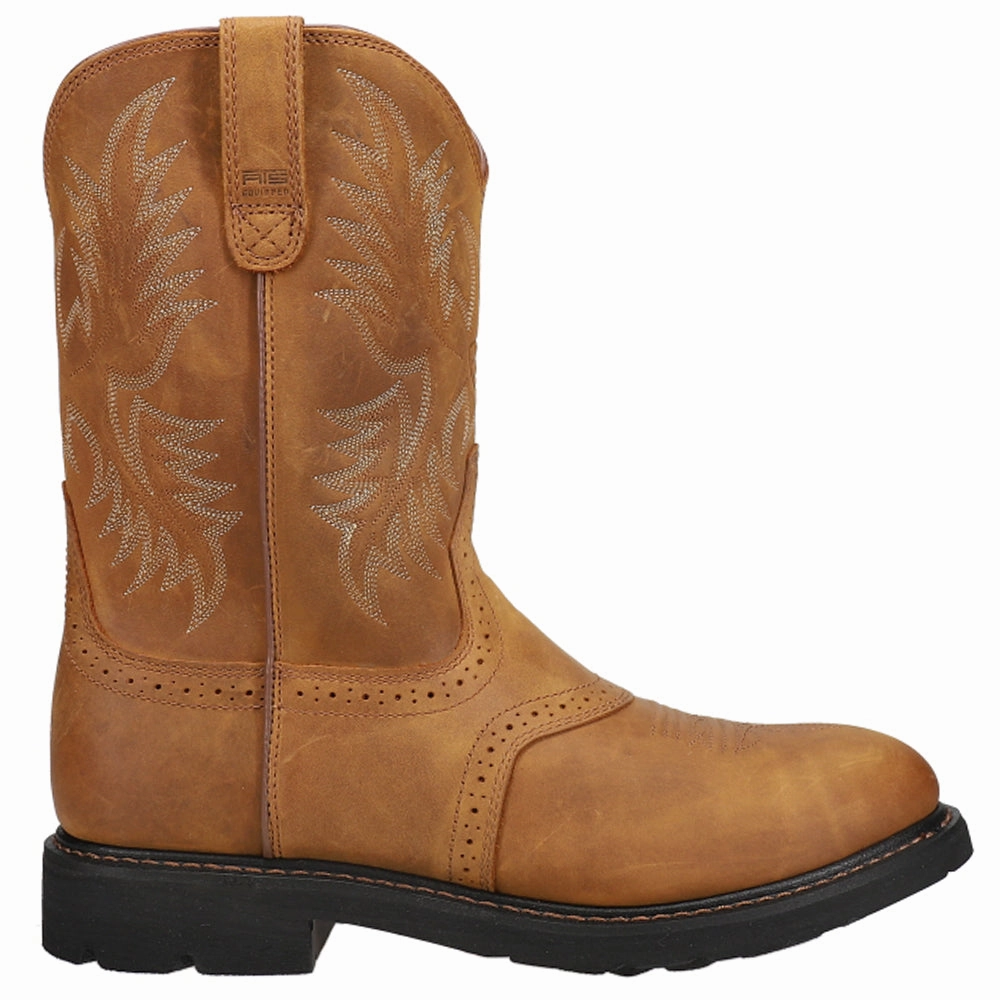 Ultra-soft shock absorption Unisex Styling Sierra Saddle Embroidered Electrical Hazard Soft Toe Work Boots