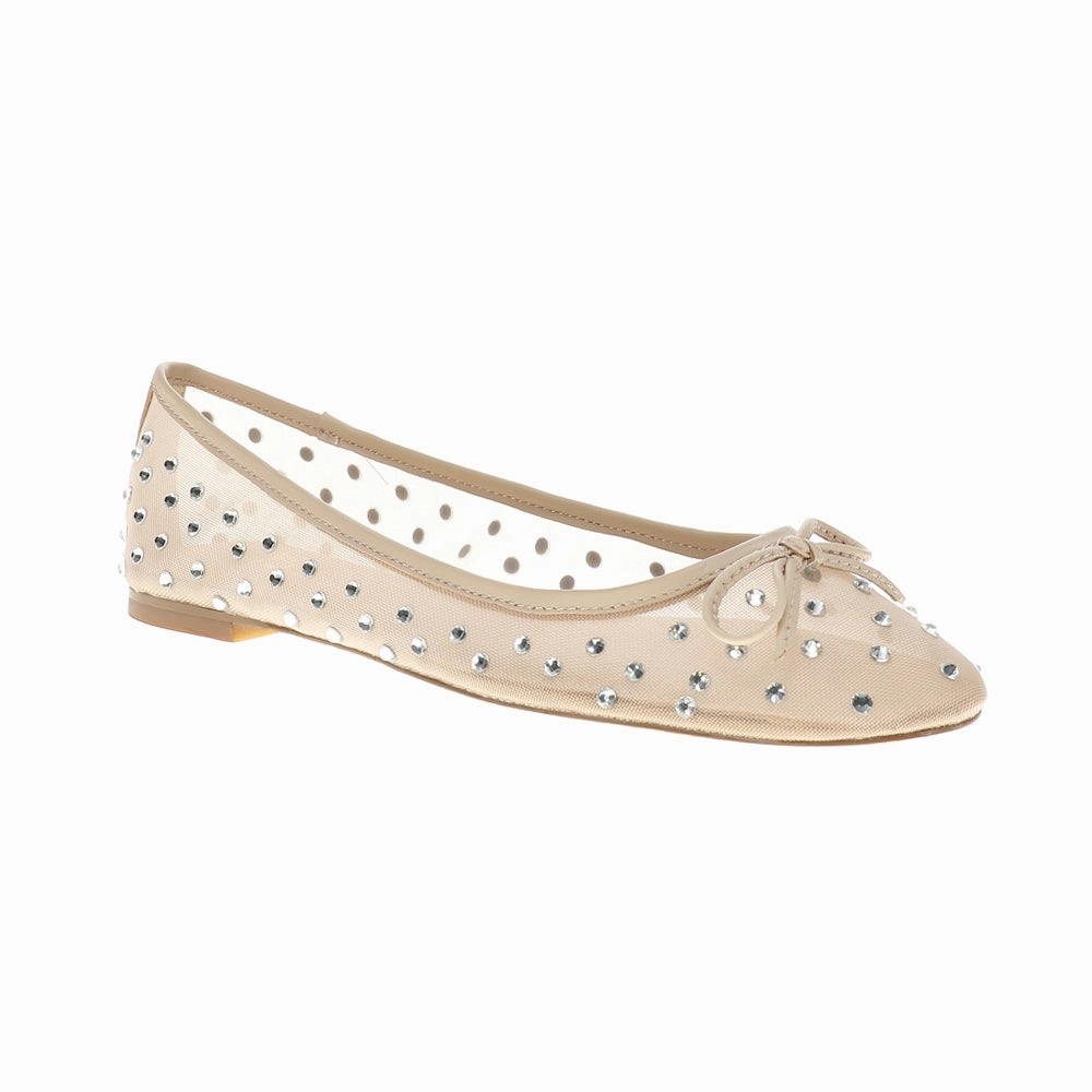 Quick Arrival Creative Office Sadie Rhinestone Ballet Flats