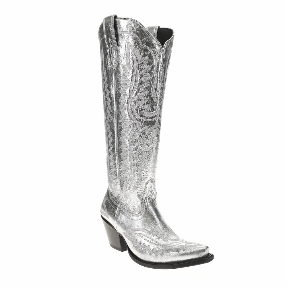 Casanova Embroidered Snip Toe Zippered Cowboy Boots Anti Static Lining