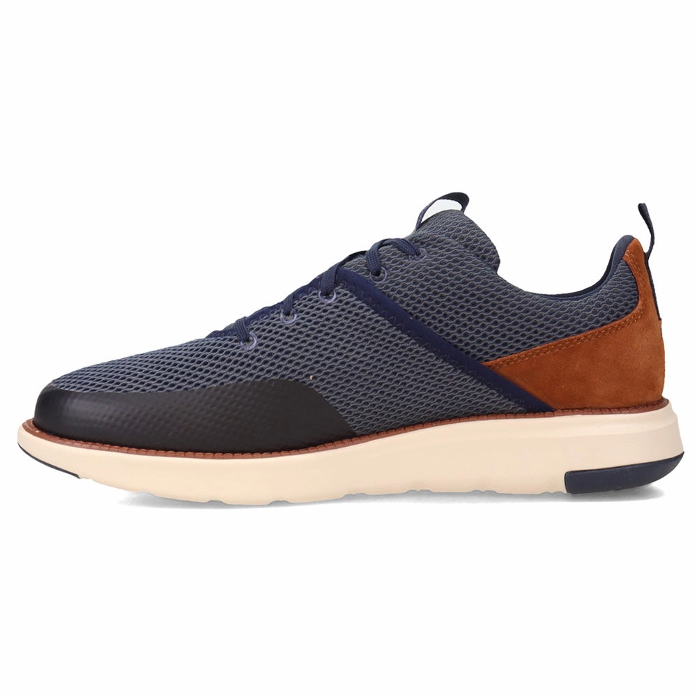 grip - strength - level Grand Atlantic Textured Lace Up Sneakers