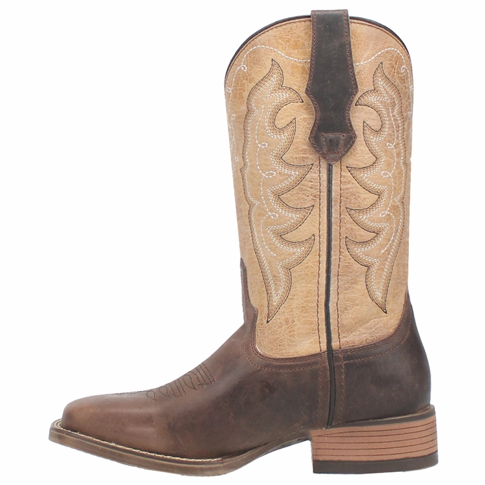 Delaney Embroidery Square Toe Cowboy Boots Long Haul