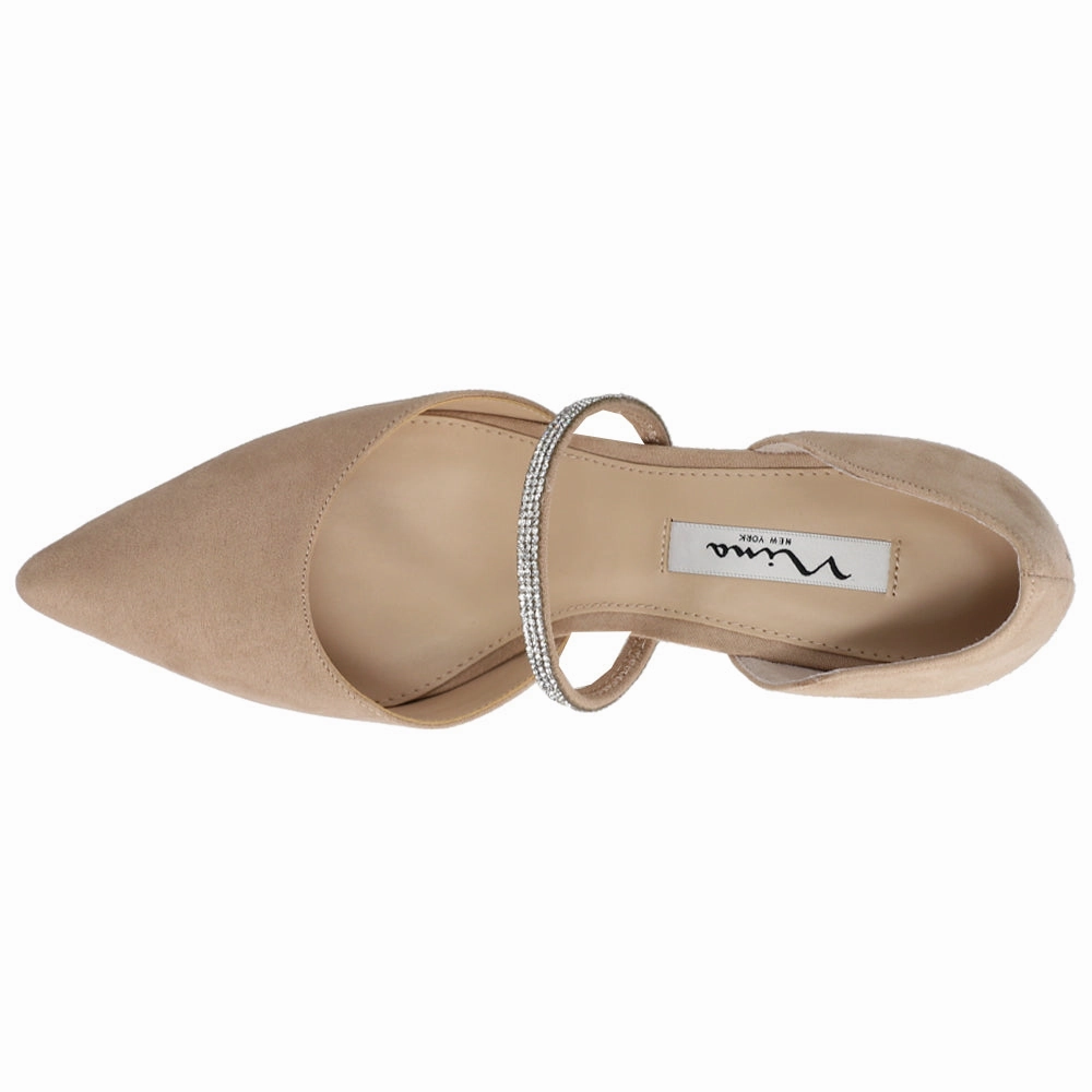 Fashion Forward Brystol Rhinestone Pointed Toe Evening Pumps