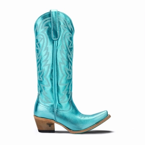 Ergonomic Toe Box Smokeshow Embroidered Metallic Snip Toe Cowboy Boot