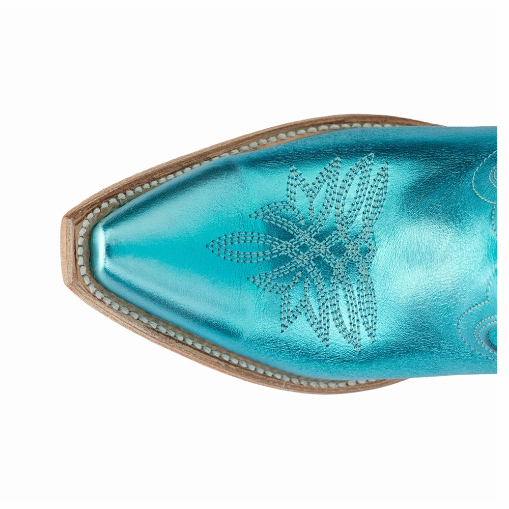 Smokeshow Embroidered Metallic Snip Toe Cowboy Boot Padded Interior Outdoor Explorer