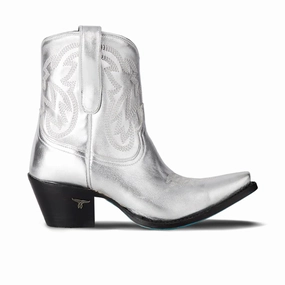 Leather Comfort Easy Match Smokeshow Embroidered Metallic Snip Toe Cowboy Bootie