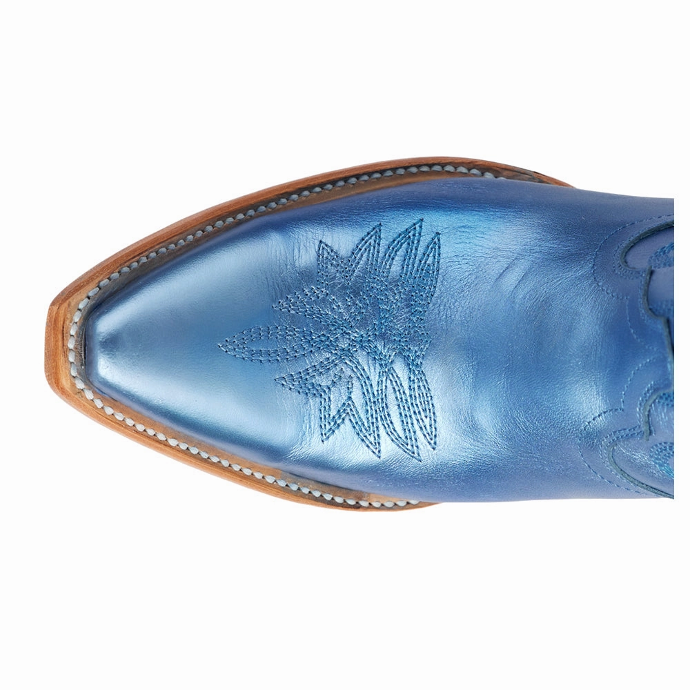 Protective Footwear Smokeshow Embroidered Metallic Snip Toe Cowboy Bootie