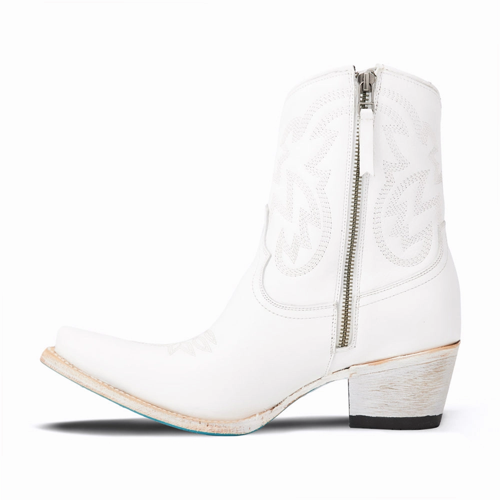 Smokeshow Embroidered Snip Toe Cowboy Bootie Outdoor Use Travel Light