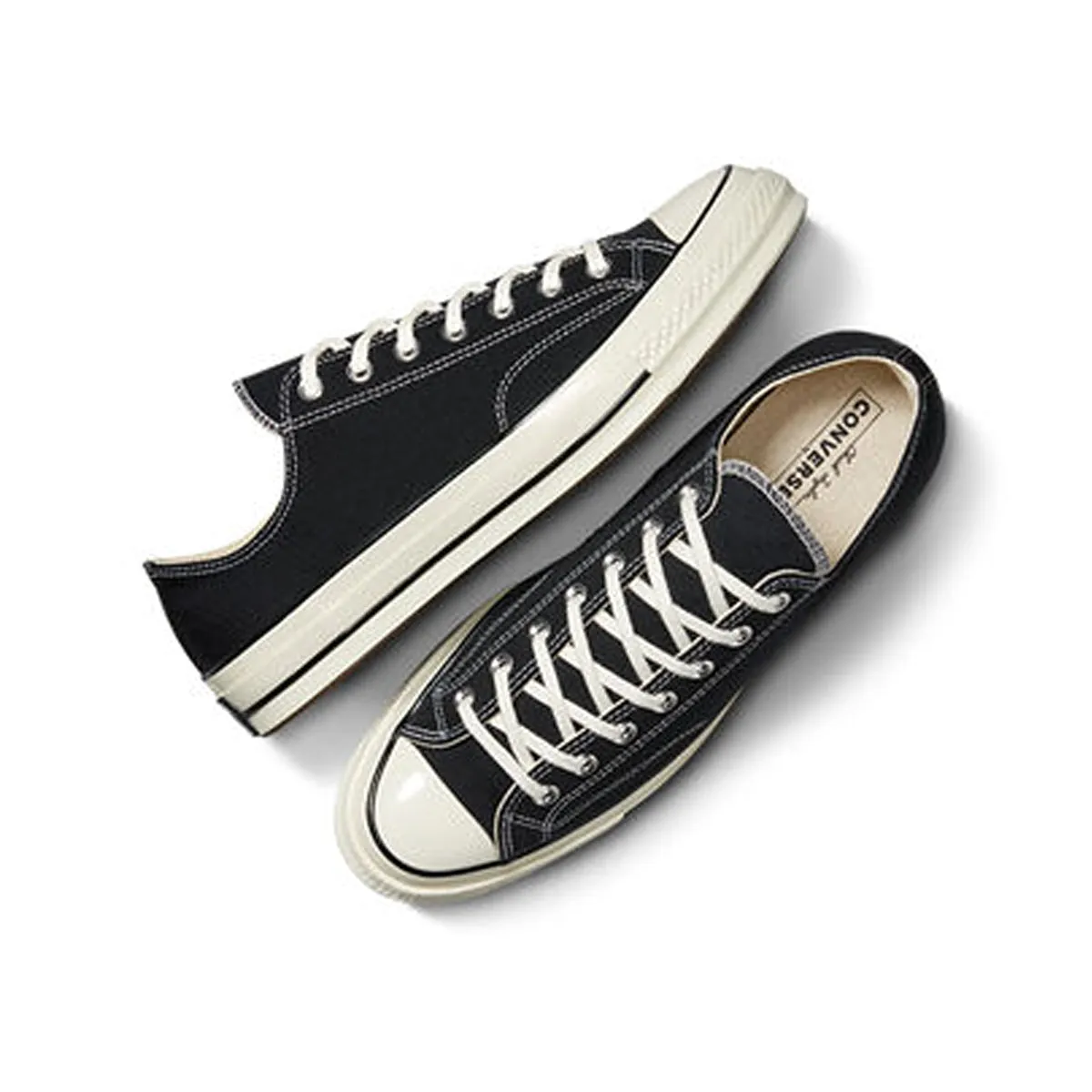 Chuck 70 Low Top 'Black' Glam shock absorption Textured Grip Pattern