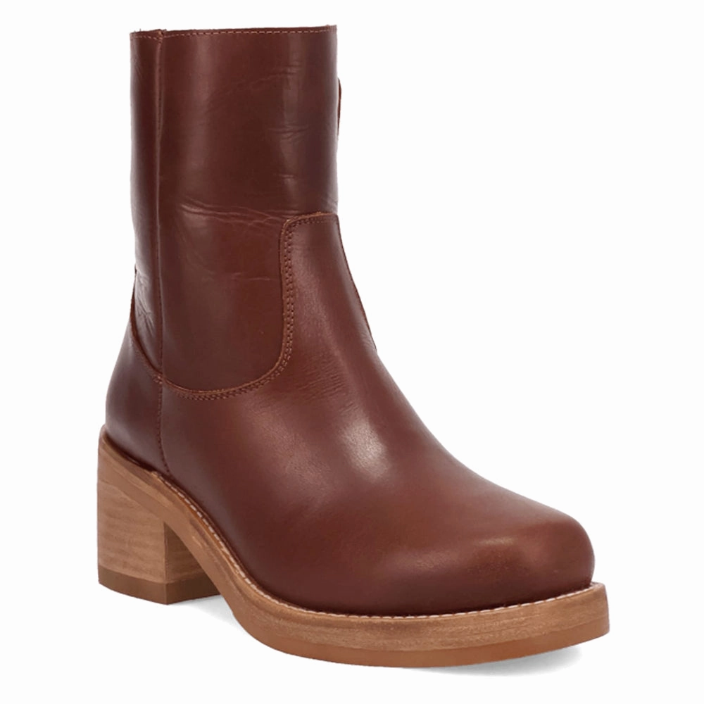 Ready For Adventure Roxy Round Toe Block Heel Zippered Boots