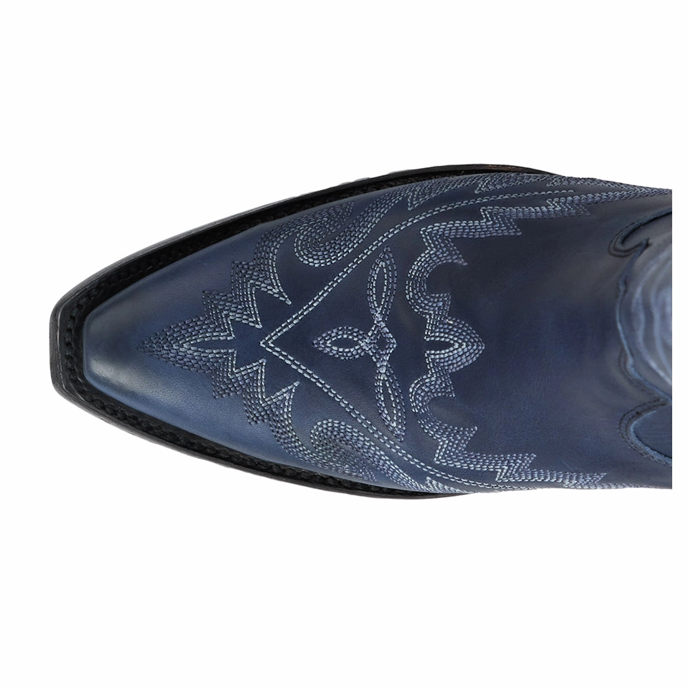 Lace-up Lexington Knee High Embroidered Corset Cowboy Boot