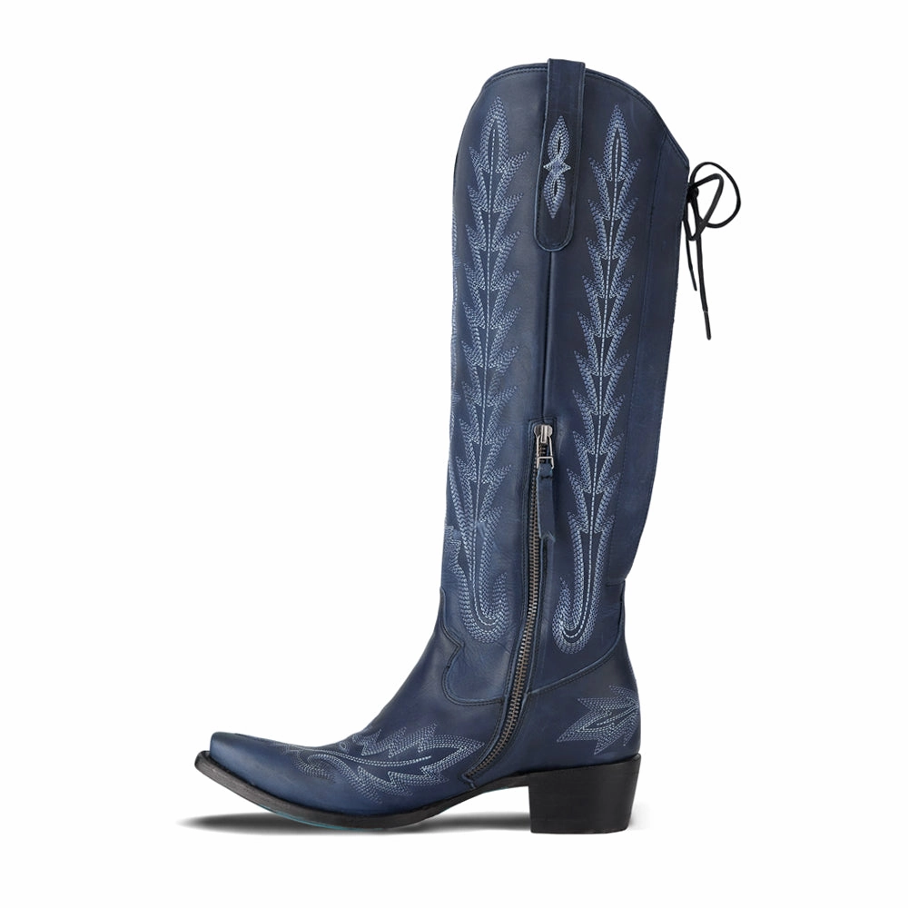 Anti Odor Cold Weather Commuter Anti Odor Urban Commute Lexington Knee High Embroidered Corset Cowboy Boot