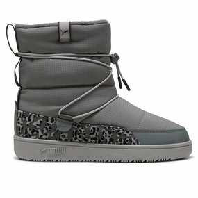 Party Goer Snowbae Animal Round Toe Snow Boots