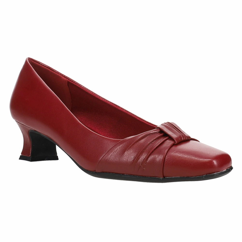 Waive Square Toe Kitten Heel Pumps Lift Step