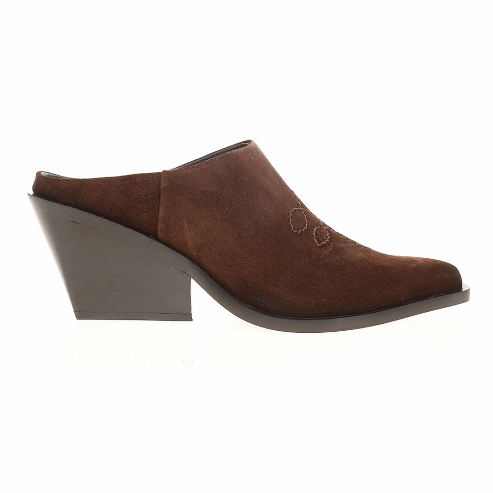 Breathable Rough Trail Hiker Quick Drying Snowy Path Spirit Embroidered Pointed Toe Mule Cowboy Booties