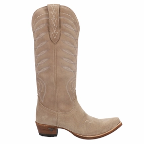 Squash Blossom Embroidered Snip Toe Cowboy Boot Nature Ready