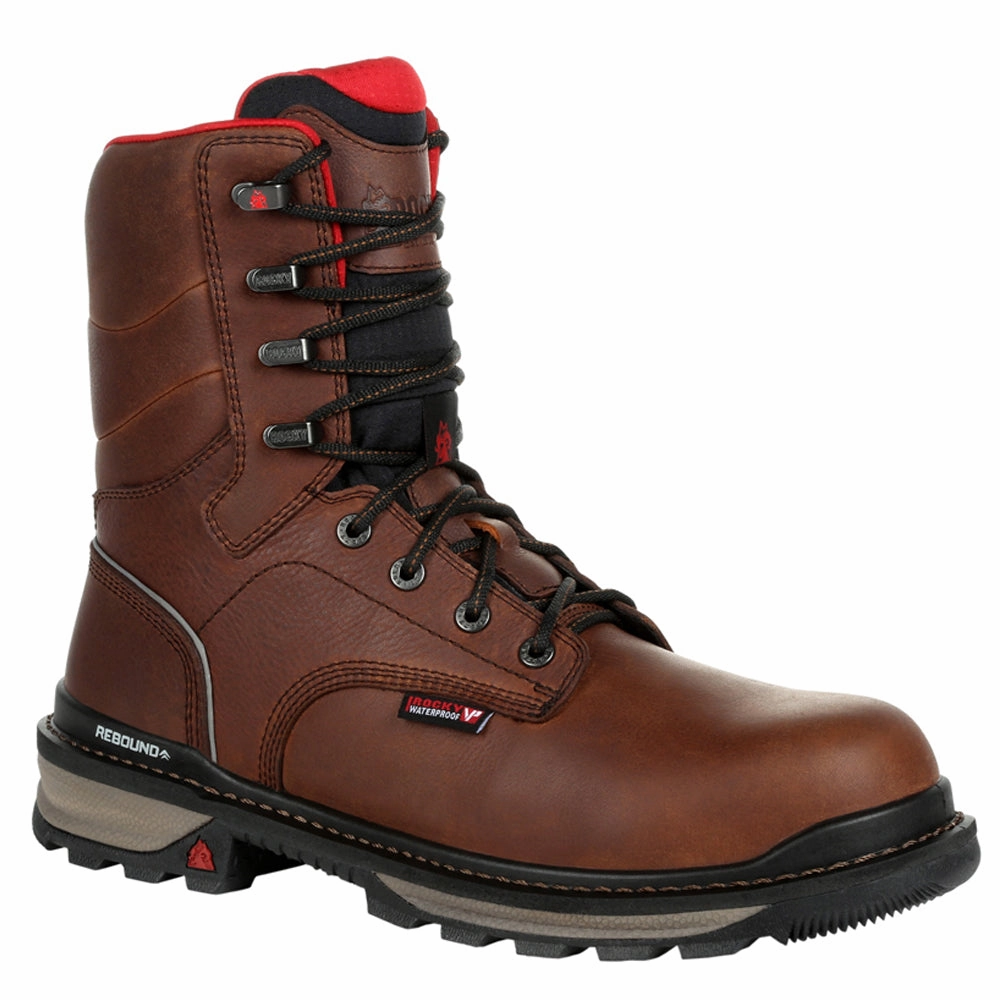 vacation Rams Horn 8 Inch Waterproof Soft Toe Work Boots