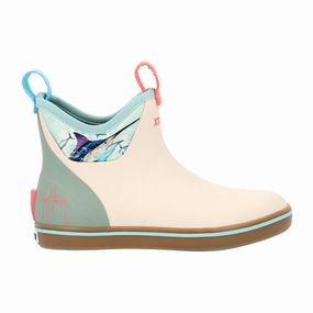 Ankle Deck Round Toe Pull On Boots Fashion Accessory